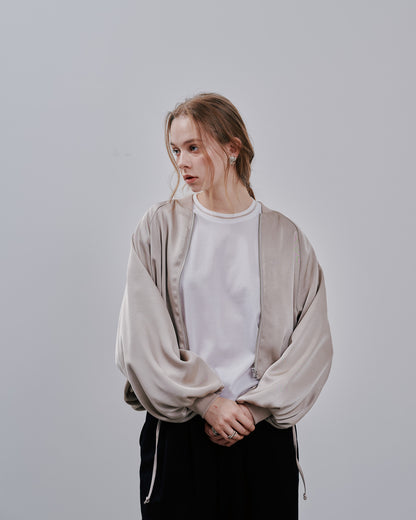 Zip Blouson [603342] light beige