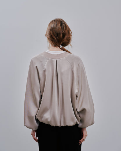 Zip Blouson [603342] light beige