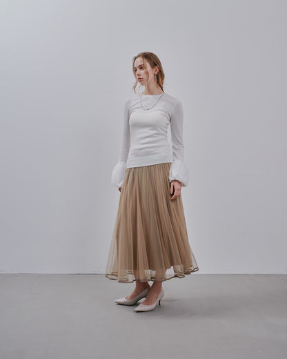 Balloon Sleeve Tops [603365] off