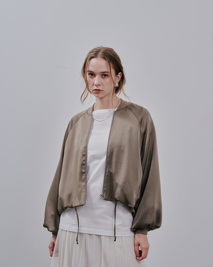 Zip Blouson [603342] mocha beige
