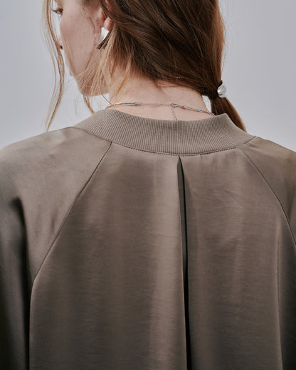 Zip Blouson [603342] mocha beige