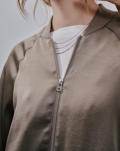 Zip Blouson [603342] mocha beige