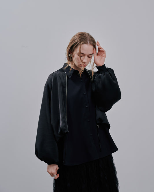 【SALE/50%0ff】Zip Blouson [603342] black