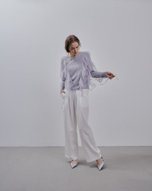 Tulle Tops [603344] grey