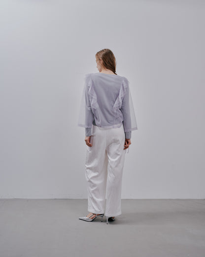 Tulle Tops [603344] grey