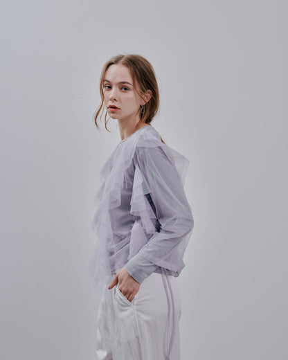 Tulle Tops [603344] grey