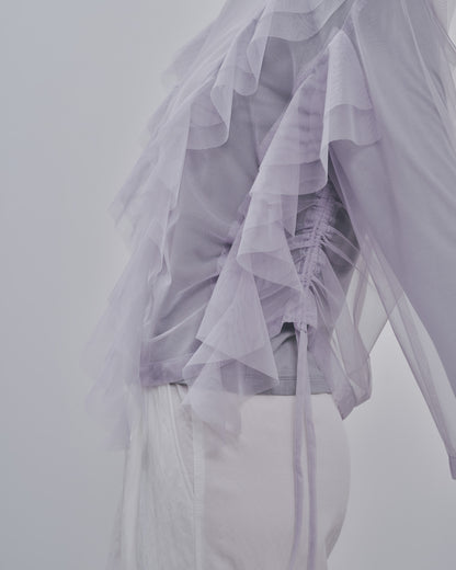 Tulle Tops [603344] grey