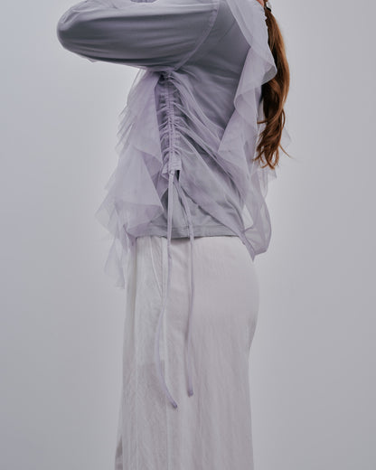 Tulle Tops [603344] grey