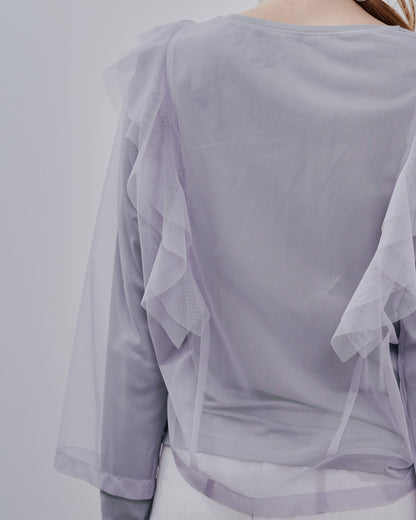 Tulle Tops [603344] grey