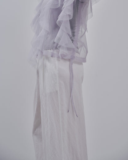 Tulle Tops [603344] grey