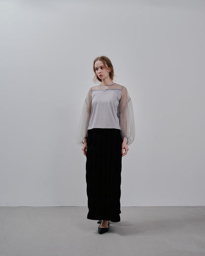 Tulle Tops [603360] grey