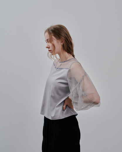 Tulle Tops [603360] grey