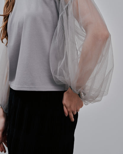 Tulle Tops [603360] grey