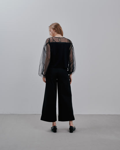 Tulle Tops [603360] black