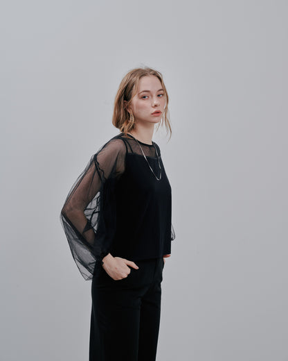 Tulle Tops [603360] black