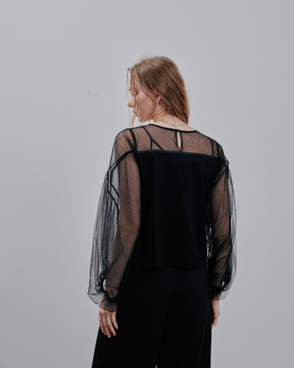 Tulle Tops [603360] black