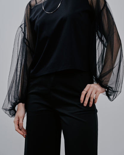 Tulle Tops [603360] black