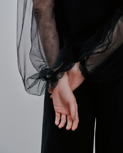 Tulle Tops [603360] black