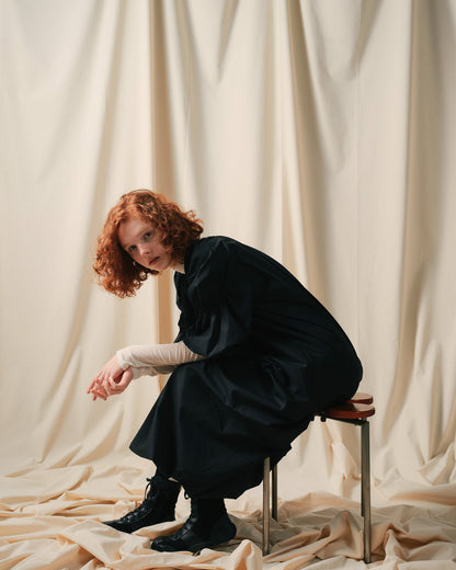 【SALE/50%0ff】Balloon Dress [603396] black