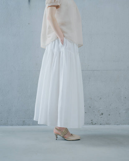 【SALE/50%0ff】Gather Tiered Skirt [603398] off