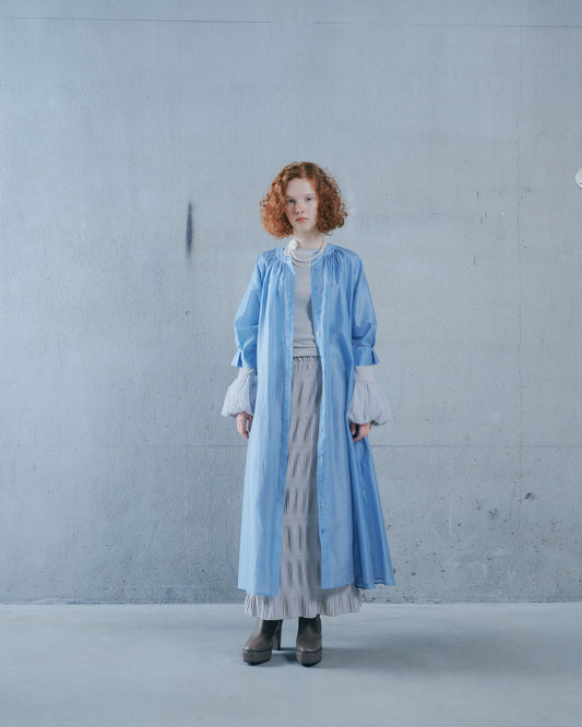 【SALE/50%0ff】Sleeve Tuck Dress [603397] blue(40)