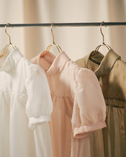 【SALE/50%0ff】Stripe Half Sleeve Blouse [603392] off
