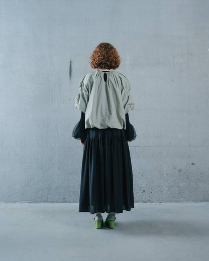 【Summer SALE!!】Gather Tiered Skirt [603398] black(99)