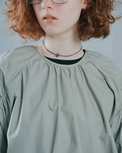 【SALE/50%0ff】Balloon Blouse [603395] light khaki