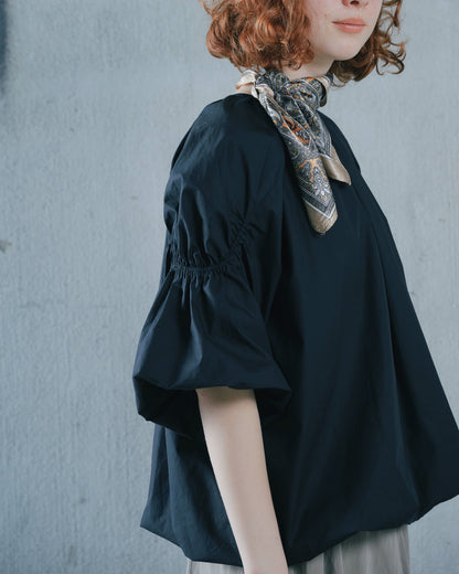 【SALE/50%0ff】Balloon Blouse [603395] black