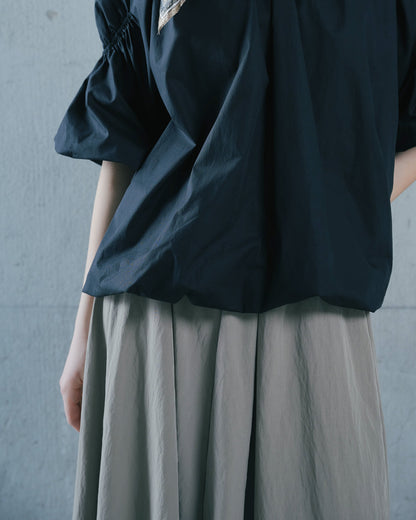 【SALE/50%0ff】Balloon Blouse [603395] black