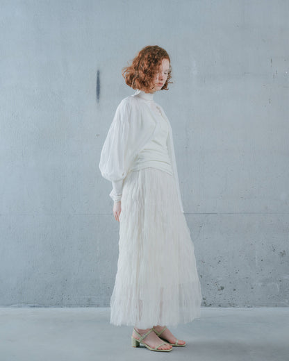 【SALE/50%0ff】2way Sheer Blouse [603391] off