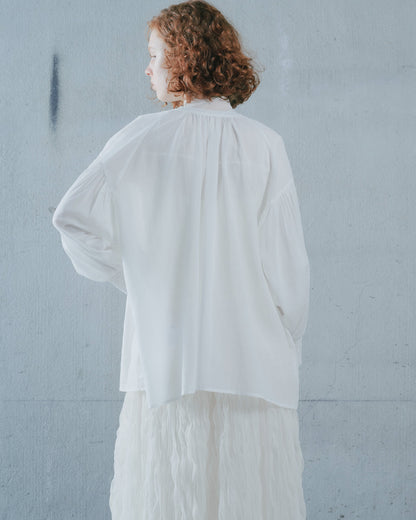 【SALE/50%0ff】2way Sheer Blouse [603391] off