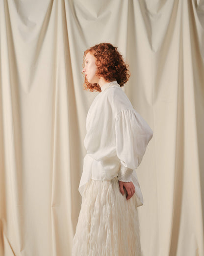 【SALE/50%0ff】2way Sheer Blouse [603391] off