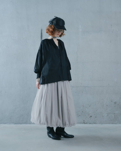 【Summer SALE!!】2way Sheer Blouse [603391] black(99)