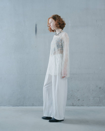 【SALE/50%0ff】Lace Tops [603368] ivory