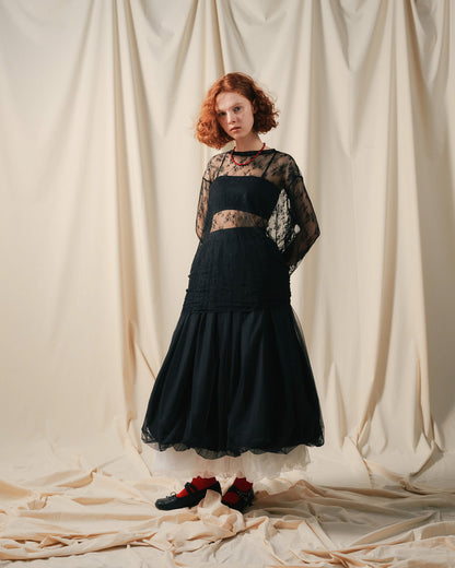 【Summer SALE!!】Lace Tops [603368] black(99)