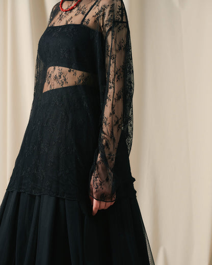 【Summer SALE!!】Lace Tops [603368] black(99)