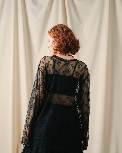 【Summer SALE!!】Lace Tops [603368] black(99)