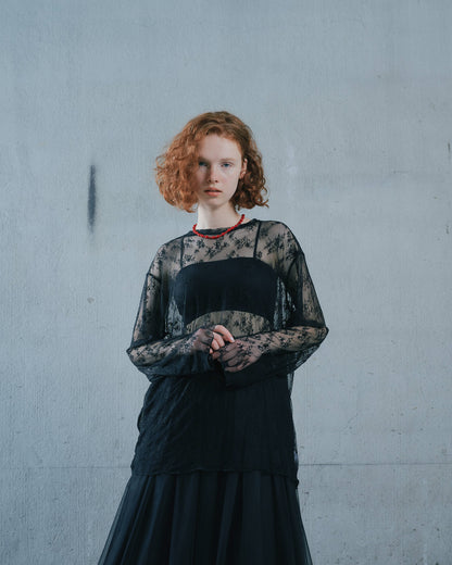 【Summer SALE!!】Lace Tops [603368] black(99)