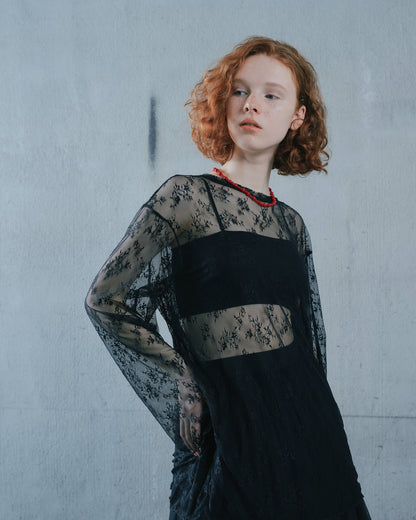 【Summer SALE!!】Lace Tops [603368] black(99)