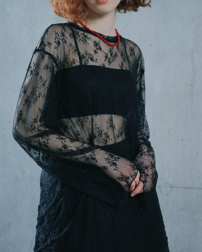 【Summer SALE!!】Lace Tops [603368] black(99)