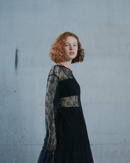 【Summer SALE!!】Lace Tops [603368] black(99)