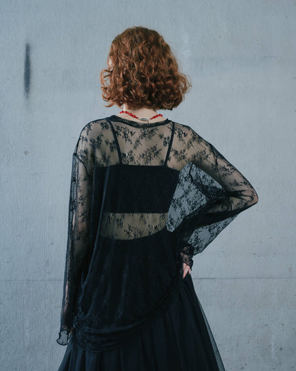 【Summer SALE!!】Lace Tops [603368] black(99)