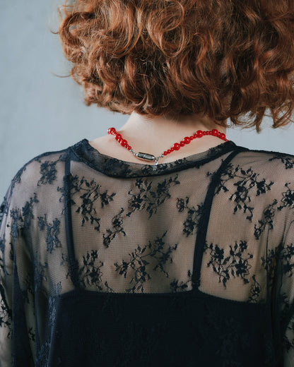 【Summer SALE!!】Lace Tops [603368] black(99)