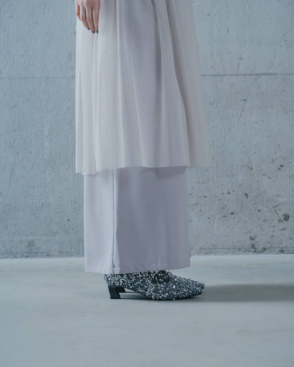 【Summer SALE!!】Jacquard × Tulle Skirt [603390] pink(20)