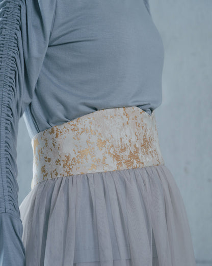 【Summer SALE!!】Jacquard × Tulle Skirt [603390] pink(20)