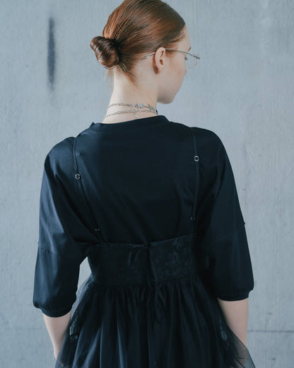 【SALE/50%0ff】Jacquard Bustier [603389] black