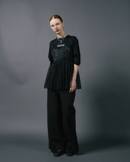 【SALE/50%0ff】Jacquard Bustier [603389] black