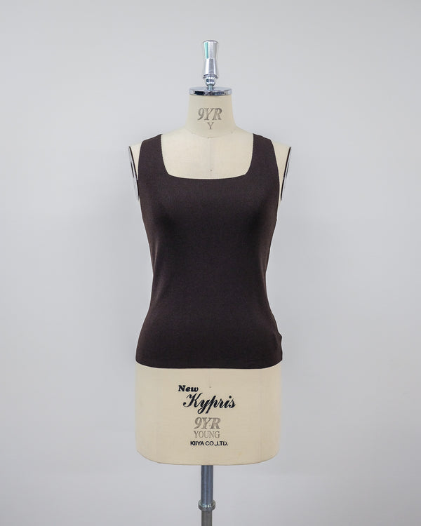 【Summer SALE!!】Knit Tank Tops [603410] brown(60)