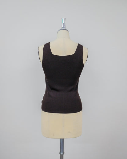 Knit Tank Tops [603410] brown(60)